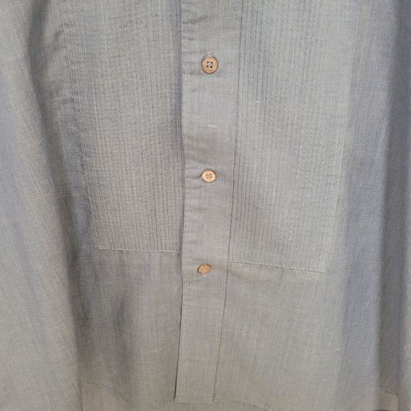 Classix men's tuxedo style longsleeve button down dress shirt Size Medium 32/33 - Picture 6 of 8